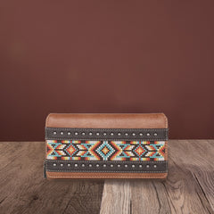 Montana West Embroidered Aztec Collection Wallet