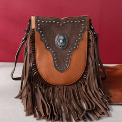 Montana West  Fringe Concho Crossbody