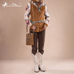 Montana West Cut-Out Embroidered Collection Crossbody