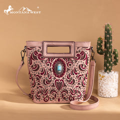 Montana West Cut-Out Embroidered Collection Crossbody