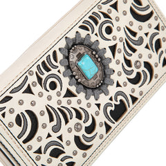 Montana West Cut-Out Embroidered Collection Wallet