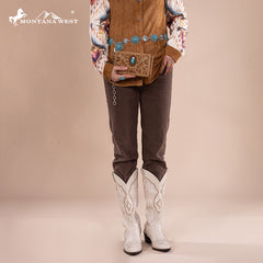 Montana West Cut-Out Embroidered Collection Wallet