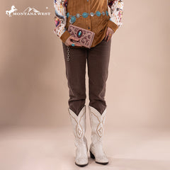 Montana West Cut-Out Embroidered Collection Wallet