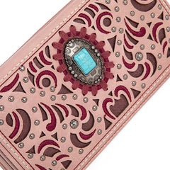 Montana West Cut-Out Embroidered Collection Wallet