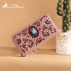 Montana West Cut-Out Embroidered Collection Wallet
