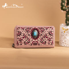 Montana West Cut-Out Embroidered Collection Wallet