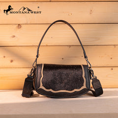 Montana West Genuine Hair-On Cowhide Shoulder Bag