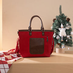 Montana West Christmas Tote Bag – Santa’s Sleigh Edition (Gift Wrapped)