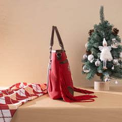 Montana West Christmas Tote Bag – Santa’s Sleigh Edition (Gift Wrapped)