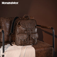 Montana West Vintage Buckle Backpack