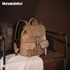 Montana West Vintage Buckle Backpack