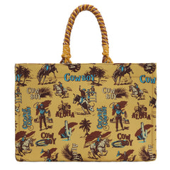 Wrangler Cowboy Print Tote Bag