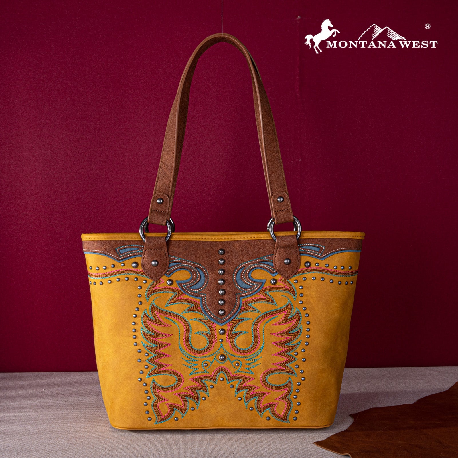 Montana West Embroidered Collection Concealed Carry Tote