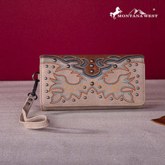 Montana West Embroidered Collection Wallet
