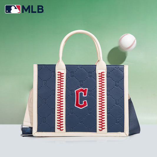 MLB Cleveland Guardians Team Whipstitch Tote/Crossbody