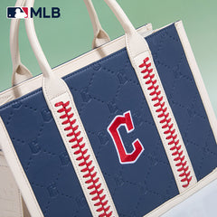 MLB Cleveland Guardians Team Whipstitch Tote/Crossbody