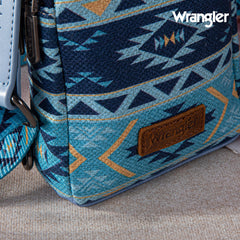 2024 New Wrangler Southwestern Print Canvas Crossbody/Sling/Chest Bag-Navy