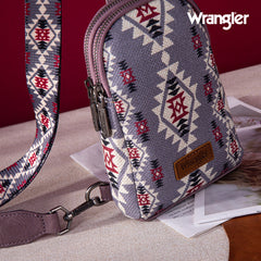 2024 New Wrangler Southwestern Print Canvas Crossbody/Sling/Chest Bag-Lavender