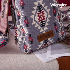 2024 New Wrangler Southwestern Print Canvas Crossbody/Sling/Chest Bag-Lavender