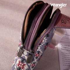2024 New Wrangler Southwestern Print Canvas Crossbody/Sling/Chest Bag-Lavender