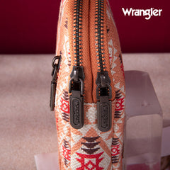 2024 New Wrangler Southwestern Print Canvas Crossbody/Sling/Chest Bag-Orange