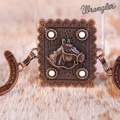 Wrangler Oval Flower Shape Camellia Central with Turquoise Chain Belt