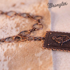 Wrangler Oval Flower Shape Camellia Central with Turquoise Chain Belt