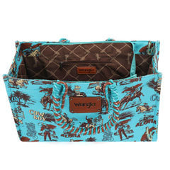 Wrangler Cowboy Print Tote Bag