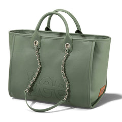 LEE Top Handle/Chain Strap Wide Tote