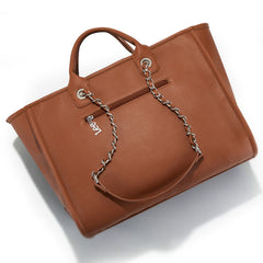 LEE Top Handle/Chain Strap Wide Tote