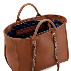 LEE Top Handle/Chain Strap Wide Tote