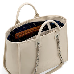 LEE Top Handle/Chain Strap Wide Tote