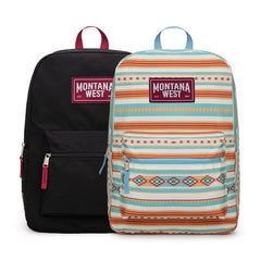 Montana West Serape Aztec Print Backpack-2Pcs Set