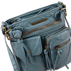 Montana West Multi Pocket Vintage Crossbody Bag