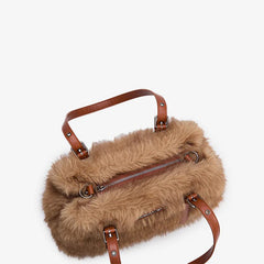 Montana West Fluffy Plush Faux Fur Bag