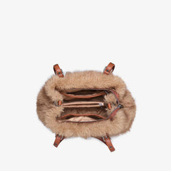 Montana West Fluffy Plush Faux Fur Bag