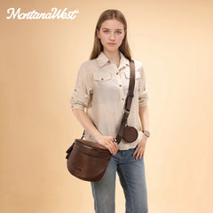 Montana West Dual Zipper Bum Bag