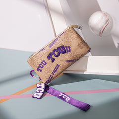 Texas Christian University Horned Frogs Wristlet
