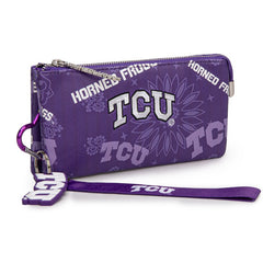 Texas Christian University Horned Frogs Wristlet