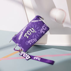 Texas Christian University Horned Frogs Wristlet