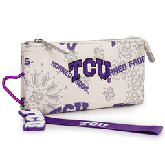 Texas Christian University Horned Frogs Wristlet
