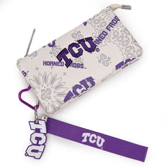 Texas Christian University Horned Frogs Wristlet