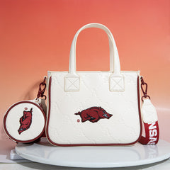 University of Arkansas Razorbacks Crossbody Tote Bag