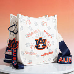 Auburn University Tigers Crossbody Purse With Wristlet Keychain