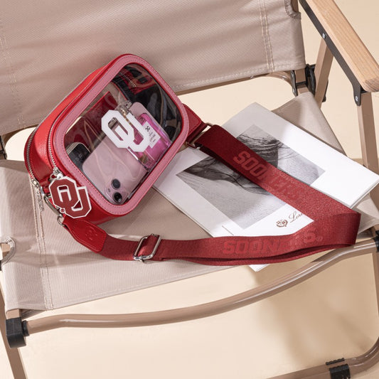 University of Oklahoma Sooners Clear Crossbody Bag