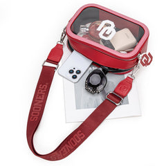 University of Oklahoma Sooners Clear Crossbody Bag