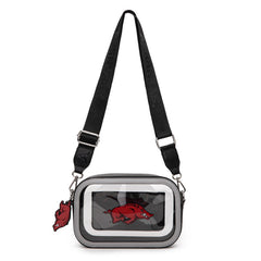 University of Arkansas Razorbacks Clear Crossbody Bag