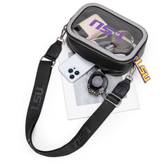 Louisiana State University Fighting Tigers Clear Crossbody Bag