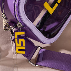 Louisiana State University Fighting Tigers Clear Crossbody Bag
