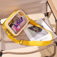 Louisiana State University Fighting Tigers Clear Crossbody Bag